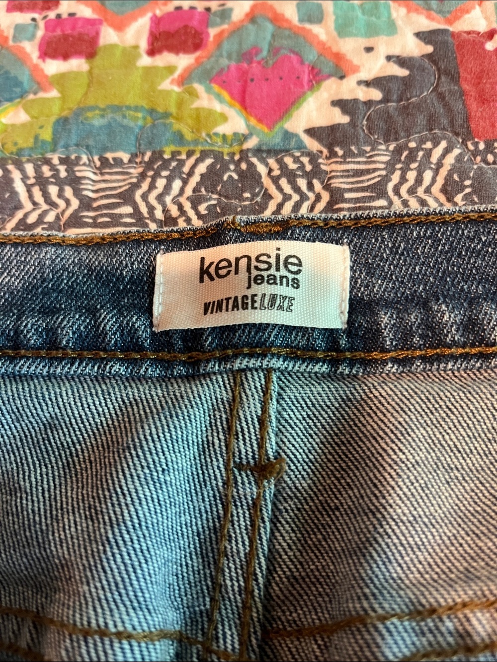 Kensie Light Blue Vintage Luxe Savannah High Rise Flare 8/29 - Picture 3 of 11